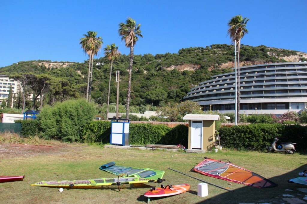 Windsurfing near Olympic Palace Hotel